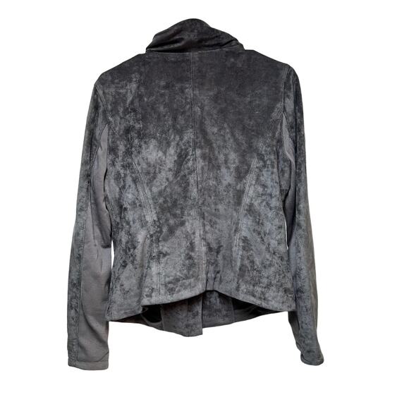 BlankNYC Ultra Suede Pewter Tailored Jacket Size Medium - Picture 4 of 8